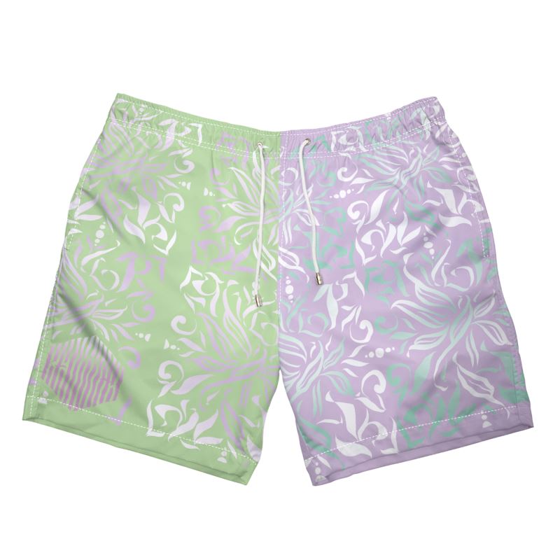 MENS SWIMMING SHORTS FLOURISH & LETTERING