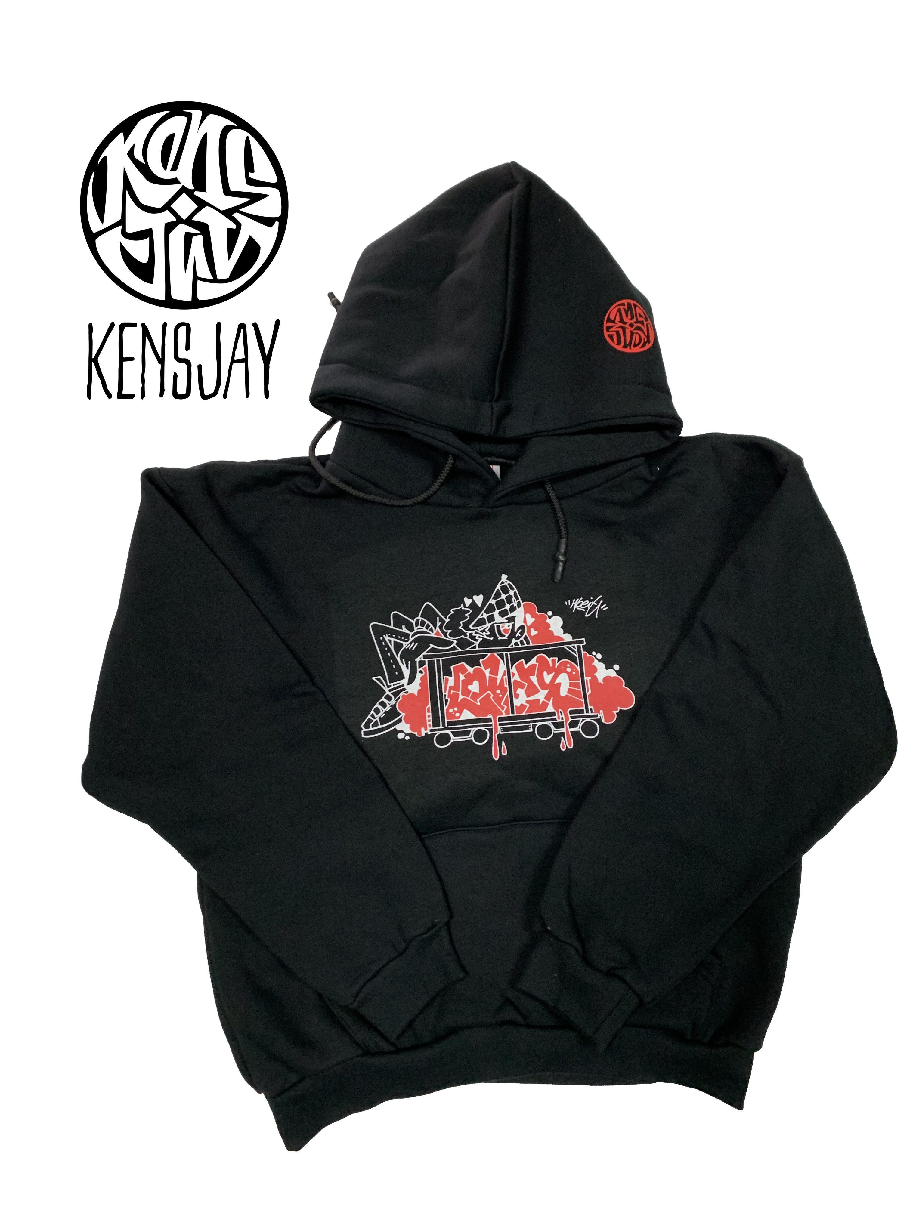 HOODIE "GRAFFITI LOVERS" BLACK